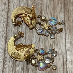 Orecchini Kirks Folly A Quadrifoglio – Crystal Verde, Chiusura Leverback, Tono Argento